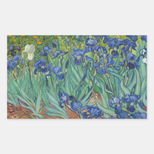 Vincent van Gogh - Irises Rectangular Sticker