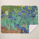 Vincent Van Gogh - Irises Sherpa Blanket<br><div class="desc">Irises / Iris - Vincent Van Gogh,  1889</div>