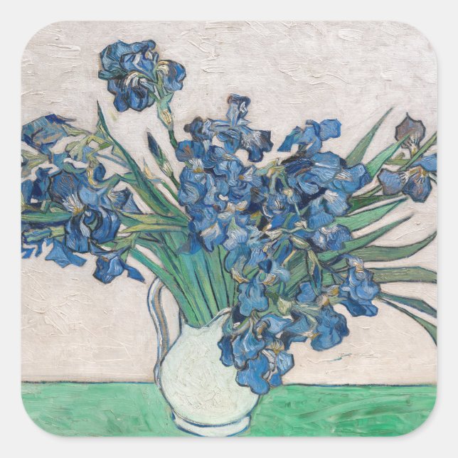 Vincent van Gogh - Irises Square Sticker (Front)