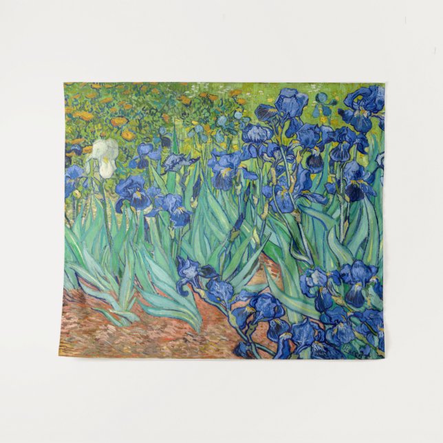Vincent Van Gogh - Irises Tapestry (Front (Horizontal))