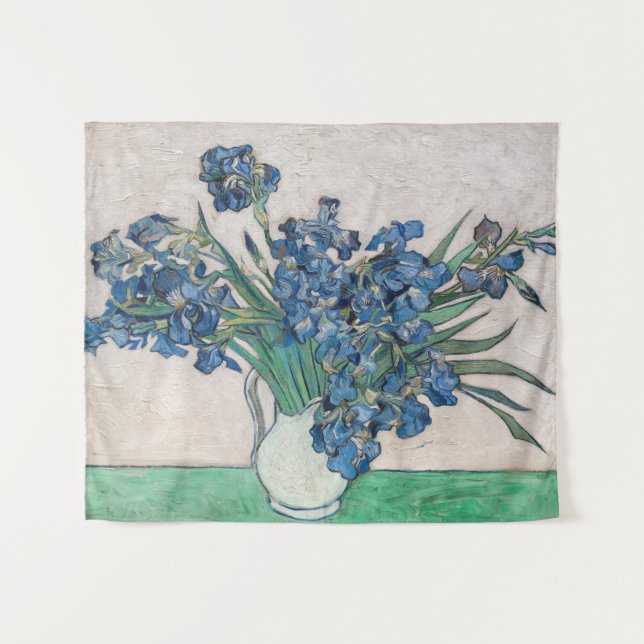 Vincent van Gogh - Irises Tapestry (Front (Horizontal))