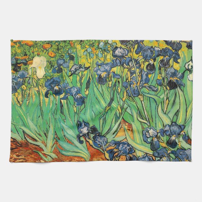 Vincent van Gogh,Irises Tea Towel (Horizontal)