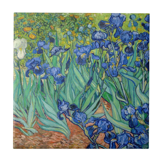 Vincent Van Gogh - Irises Tile (Front)