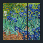 Vincent Van Gogh - Irises Triptych<br><div class="desc">Irises / Iris - Vincent Van Gogh,  1889</div>