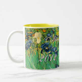 Vincent van Gogh,Irises Two-Tone Coffee Mug