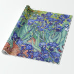 Vincent van Gogh Irises Wrapping Paper<br><div class="desc">Irises in a vase as painted by Vincent van Gogh.</div>