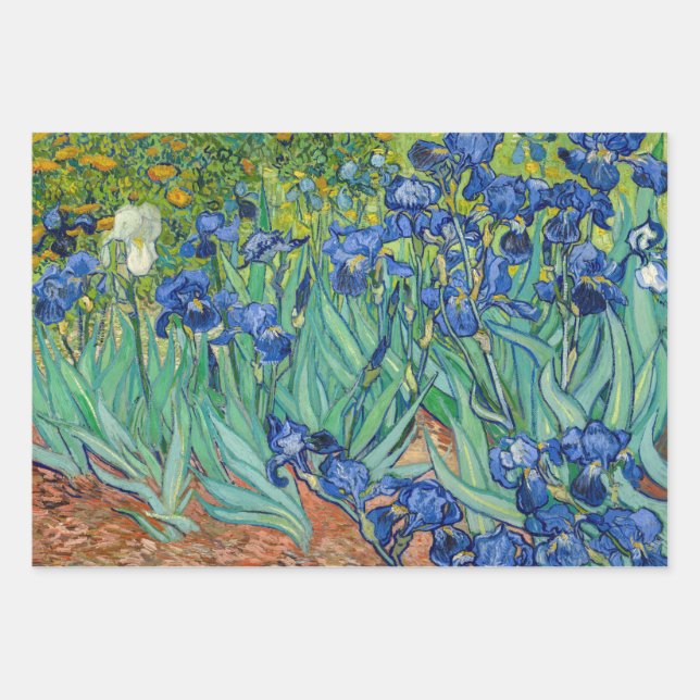 Vincent Van Gogh - Irises Wrapping Paper Sheet (Front)