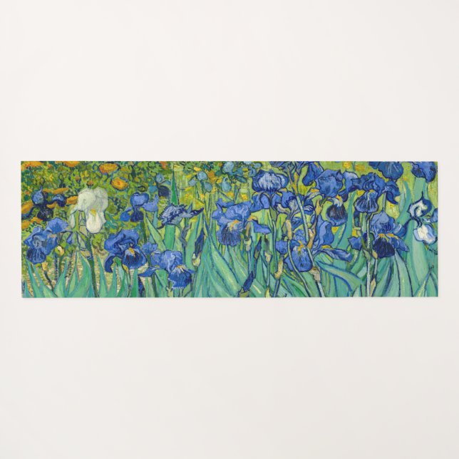 Vincent Van Gogh - Irises Yoga Mat (Back (Horizontal))