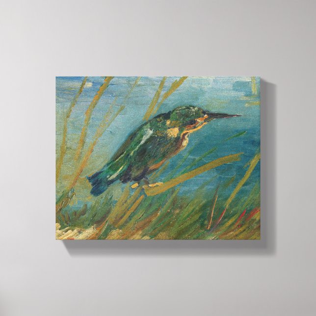 Vincent Van Gogh - Kingfisher by the Waterside Canvas Print (Front)