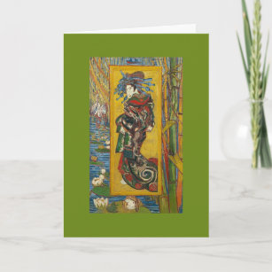 Vincent Van Gogh - La Courtisane Birthday Card. Card