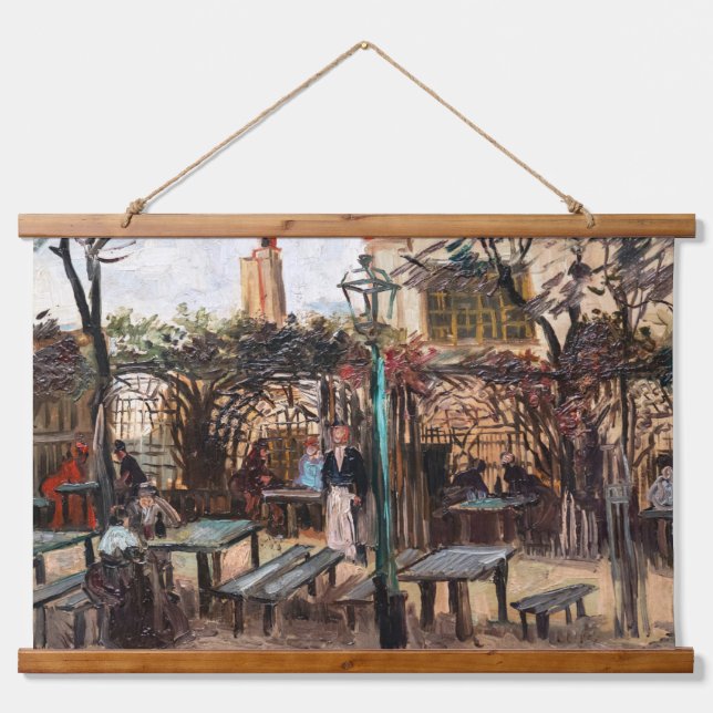 Vincent Van Gogh - La Guinguette on Montmartre Hanging Tapestry (Front)