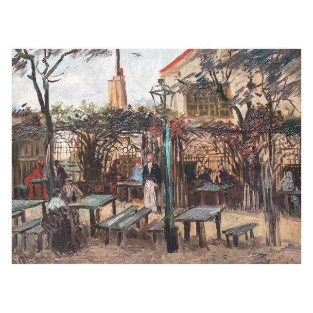 Vincent Van Gogh - La Guinguette on Montmartre Tablecloth (Front (Horizontal))