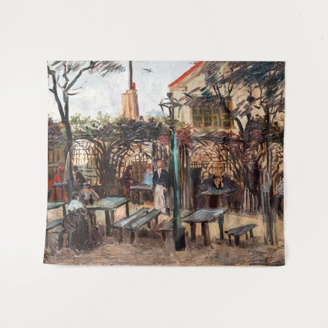 Vincent Van Gogh - La Guinguette on Montmartre Tapestry (Front (Horizontal))