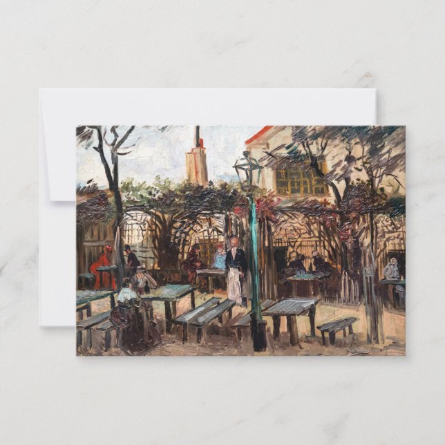 Vincent Van Gogh - La Guinguette on Montmartre Thank You Card (Front)