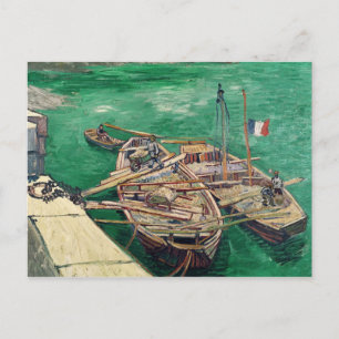 Vincent van Gogh   Landing Stage with Boats, 1888 Postcard