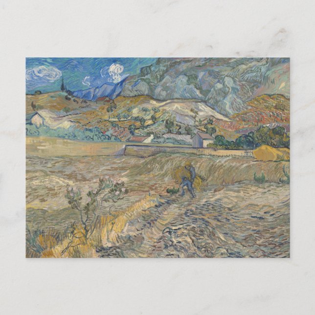 Vincent van Gogh - Landscape at Saint-Remy Postcard (Front)