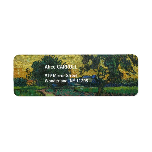 Vincent van Gogh - Landscape at Twilight (Front)