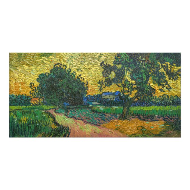 Vincent van Gogh - Landscape at Twilight Photo Print (Front)