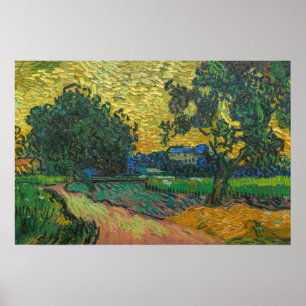 Vincent van Gogh - Landscape at Twilight Poster