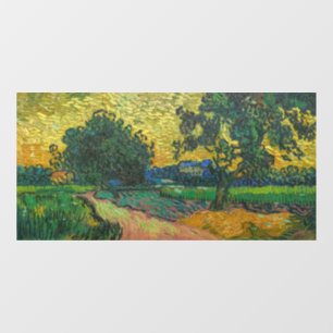 Vincent van Gogh - Landscape at Twilight Window Cling