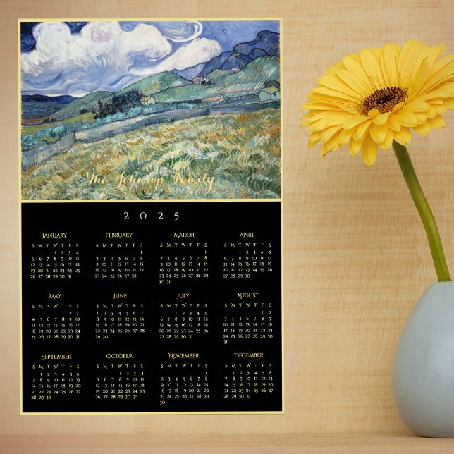 Vincent Van Gogh Landscape France 2025 Calendar Poster (Vincent Van Gogh Landscape France 2025 Calendar Poster)