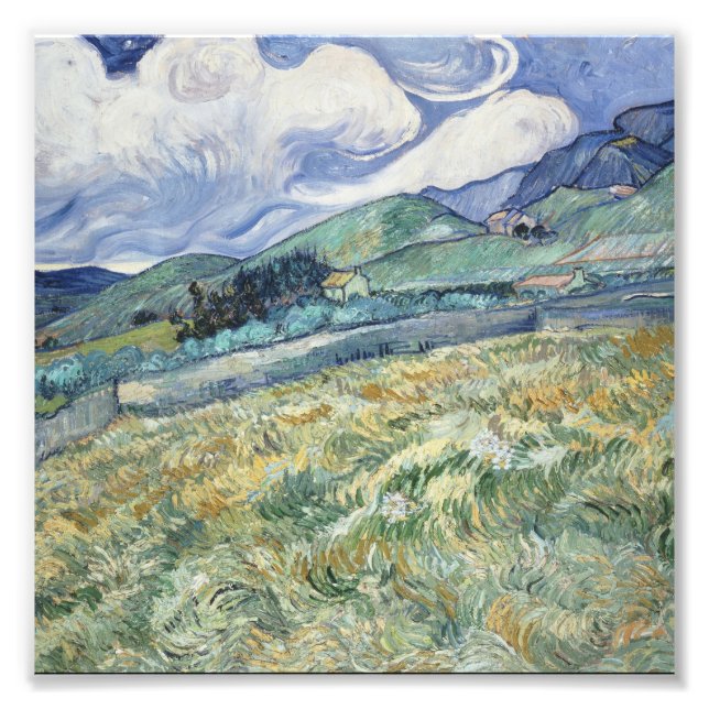 Vincent Van Gogh - Landscape from Saint-Remy Photo Print (Front)