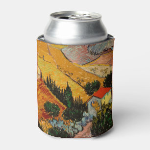 Vincent van Gogh - Landscape, House and Ploughman Can Cooler