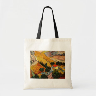 Vincent van Gogh - Landscape, House and Ploughman Tote Bag
