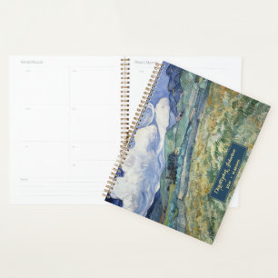Vincent Van Gogh Landscape Vintage Art Monogrammed Planner