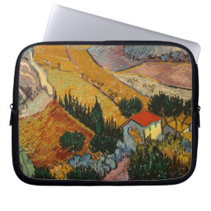 Vincent van Gogh   Landscape w/ House & Ploughman Laptop Sleeve