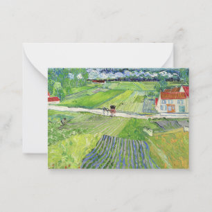 Vincent van Gogh - Landscape with Carriage & Train Card