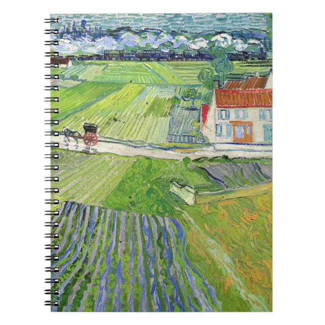 Vincent van Gogh - Landscape with Carriage & Train Notebook (Front)