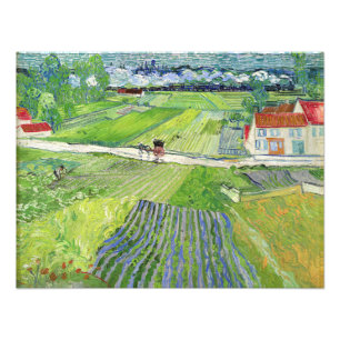 Vincent van Gogh - Landscape with Carriage & Train Photo Print