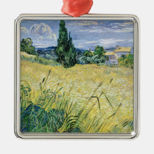 Vincent van Gogh   Landscape with Green Corn, 1889 Metal Tree Decoration