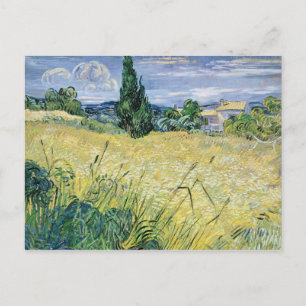 Vincent van Gogh   Landscape with Green Corn, 1889 Postcard