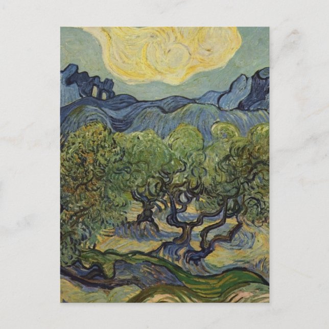 Vincent van Gogh - Landscape with Olive Trees Postcard (Front)