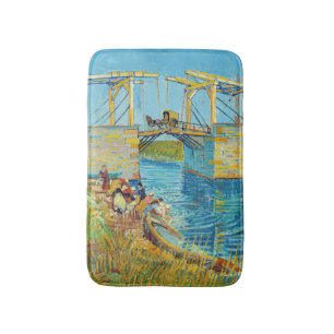 Vincent van Gogh - Langlois Bridge at Arles #1 Bath Mat