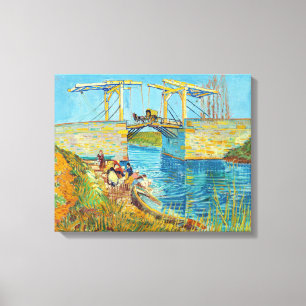 Vincent van Gogh - Langlois Bridge at Arles #1 Canvas Print