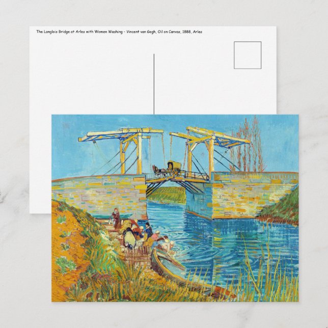 Vincent van Gogh - Langlois Bridge at Arles #1 Postcard (Front/Back)