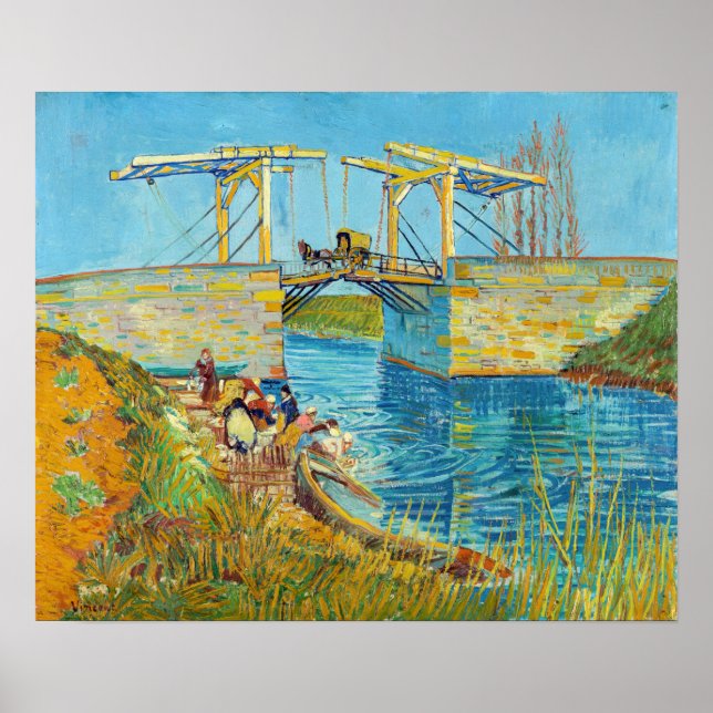 Vincent van Gogh - Langlois Bridge at Arles #1 Poster (Front)