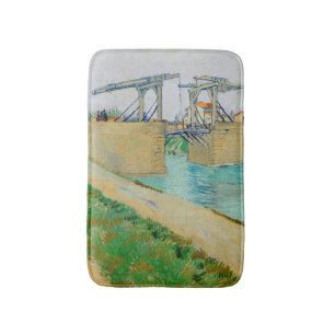 Vincent van Gogh - Langlois Bridge at Arles #2 Bath Mat
