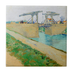 Vincent van Gogh - Langlois Bridge at Arles #2 Tile