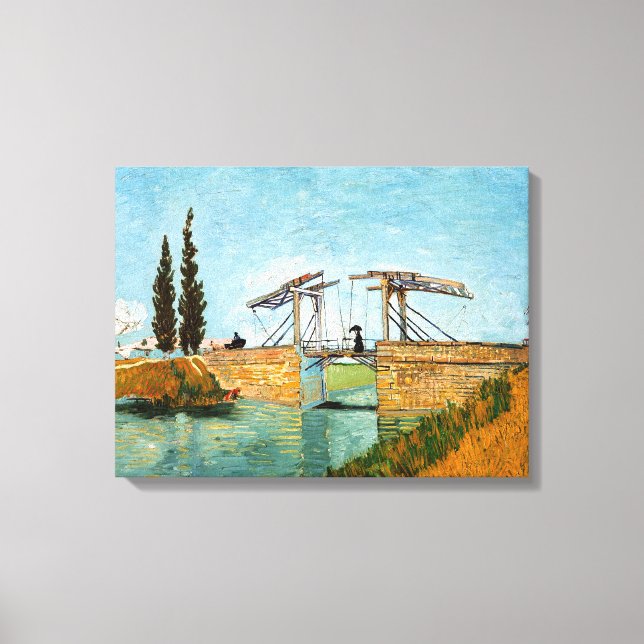 Vincent van Gogh - Langlois Bridge at Arles #3 Canvas Print (Front)