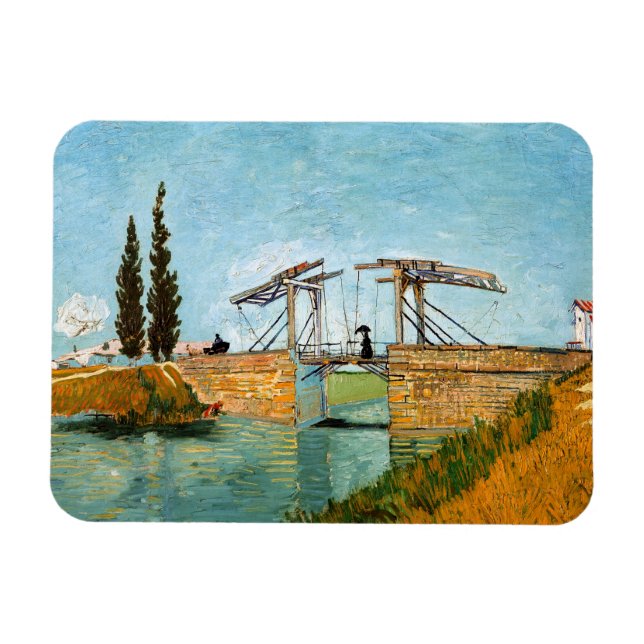 Vincent van Gogh - Langlois Bridge at Arles #3 Magnet (Horizontal)