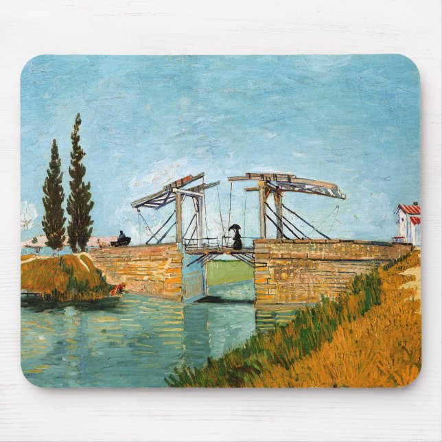 Vincent van Gogh - Langlois Bridge at Arles #3 Mouse Mat (Front)