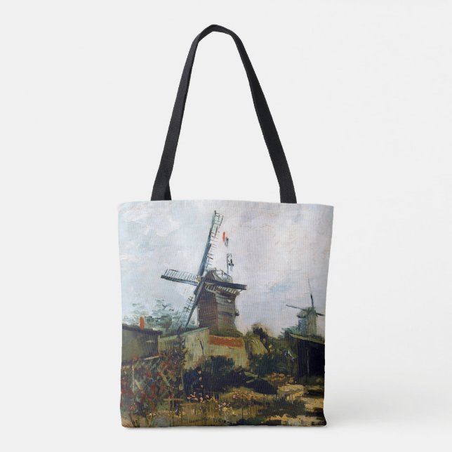 Vincent van Gogh Le Moulin de Blute-Fin Tote Bag (Back)
