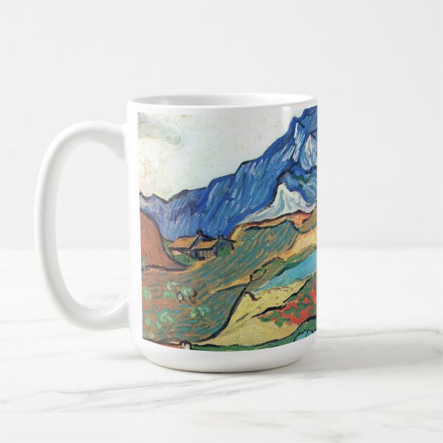 Vincent Van Gogh - Les Alpilles Mountain Landscape Coffee Mug (Left)