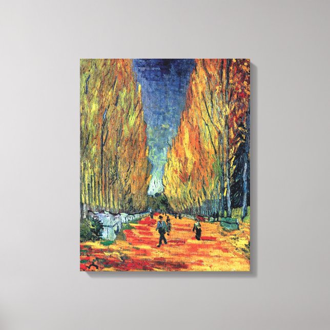 Vincent Van Gogh - Les Alyscamps Canvas Print (Front)