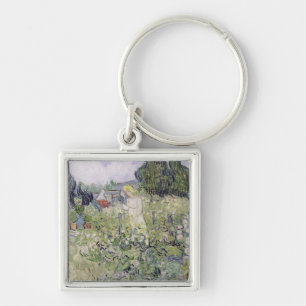Vincent van Gogh Mademoiselle Gachet in garden Key Ring