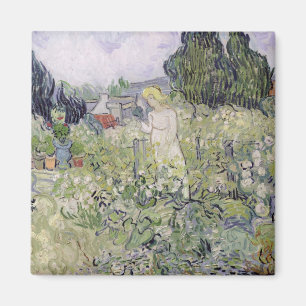 Vincent van Gogh Mademoiselle Gachet in garden Magnet